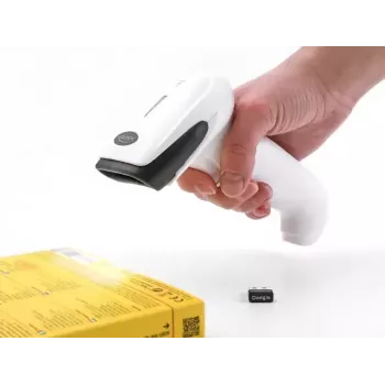 Handbarcodescanner DeLOCK 90587 1D 2D draadloos Bluetooth USB wit