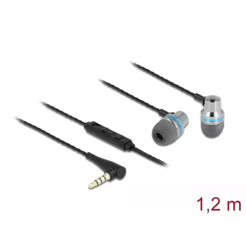 Headset DeLOCK 27183 in-ear-koptelefoon 3,5-mm-jack microfoon volumeregeling