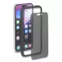 Privacy gehard glas display-/achterkantbescherming voor Apple iPhone 16 — DELOCK 81281, stoot- en krasvast, zwart/transparant, 1 stuk