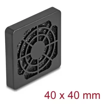 Ventilatorrooster DeLOCK 67309 ABS zwart 43,5 mm 32x32 mm