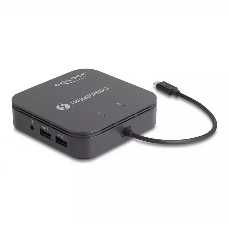 DeLOCK Thunderbolt 3 mini-dockingstation 8K DisplayPort HDMI USB LAN audio PD 3.0