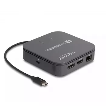 DeLOCK Thunderbolt 3 mini-dockingstation 8K DisplayPort HDMI USB LAN audio PD 3.0