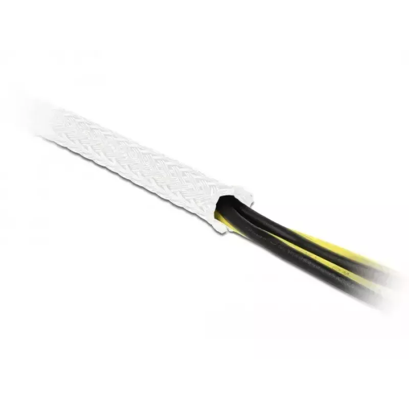 Gevlochten slang DeLOCK 20692 10 m x 3 mm wit