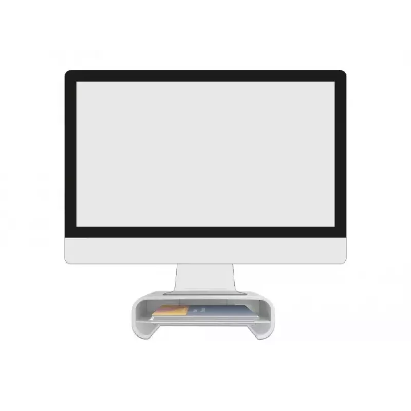 Monitorstandaard DeLOCK 18324 met lade wit