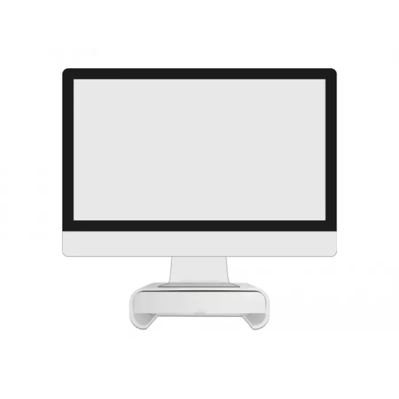 Monitorstandaard DeLOCK 18324 met lade wit