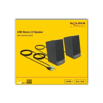 Stereoluidspreker DELOCK 27001, 2.0, USB-gevoed