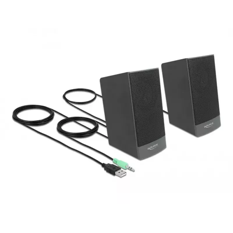 Stereoluidspreker DELOCK 27001, 2.0, USB-gevoed
