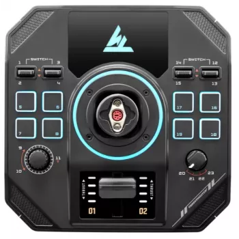 Gaming-stuurwielbasis Thrustmaster Sol‑R 5 Base zwart USB Type‑C, analoog/digitaal, voor pc, 196×196×67 mm