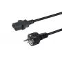 Stroomkabel EQUIP 112111 — CEE7/7 naar IEC C13, H05VV-F3G, 3 m, 10 A, 250 V, zwart