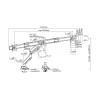 Equip 17 inch-27 inch driemonitor-tafelhouder