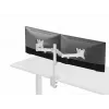 Equip 17 inch-32 inch verstelbare dualmonitor-tafelhouder, wit