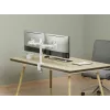 Equip 17 inch-32 inch verstelbare dualmonitor-tafelhouder, wit