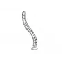 Kabelhuls Equip dubbelkanaals kabelmanagement spine zilver