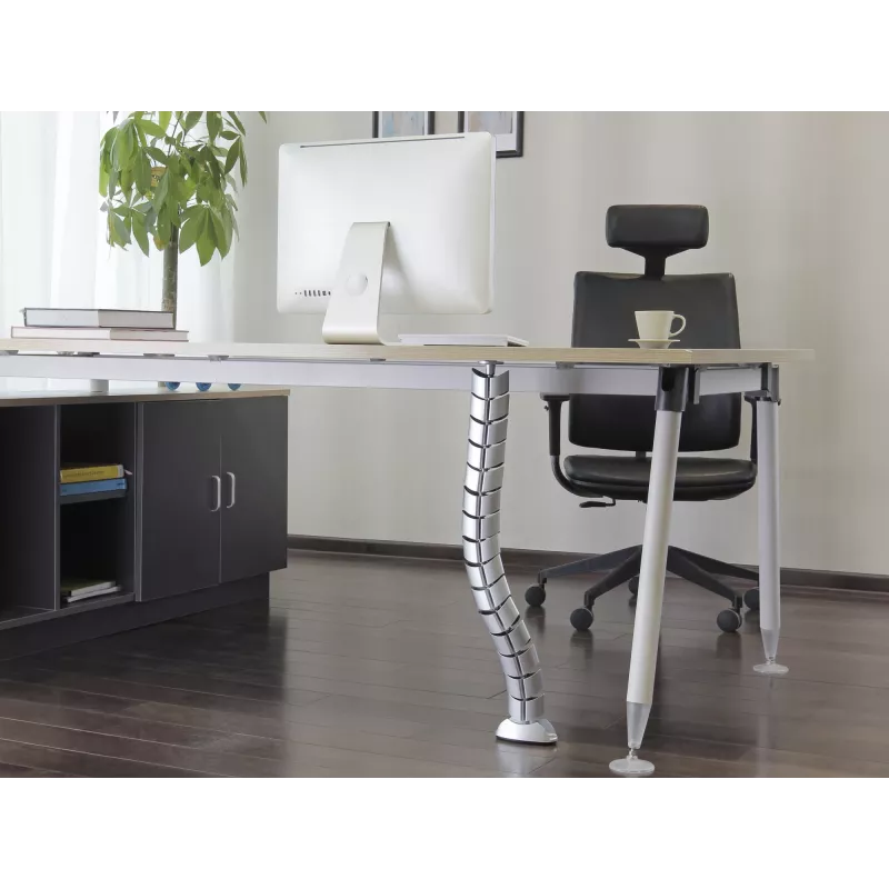 Kabelhuls Equip dubbelkanaals kabelmanagement spine zilver