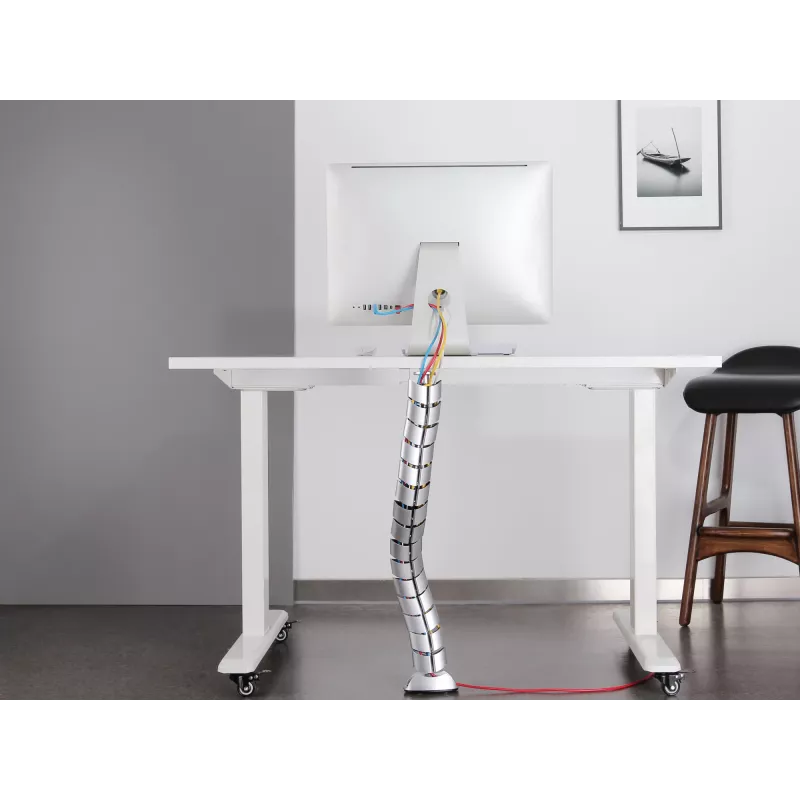 Kabelhuls Equip dubbelkanaals kabelmanagement spine zilver
