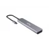 Equip USB-C 6-in-1 multifunctionele adapter, HDMI 4K/30Hz, USB-C x4, USB-A x1, 5Gbps, 100W USB PD