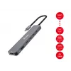 Equip USB-C 6-in-1 multifunctionele adapter, HDMI 4K/30Hz, USB-C x4, USB-A x1, 5Gbps, 100W USB PD