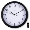 Hama Elba quartzhorloge rond zwart, wit
