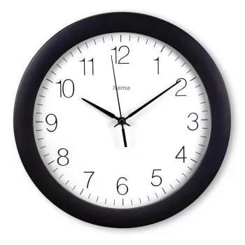 Hama Teneriffa analoog horloge rond zwart, wit