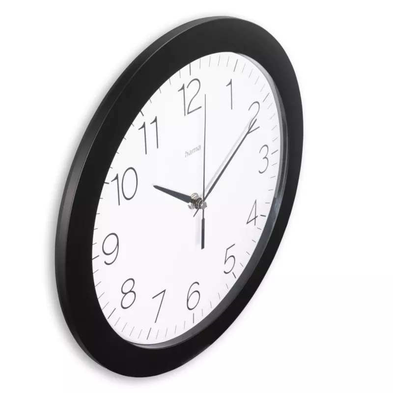 Hama Teneriffa analoog horloge rond zwart, wit