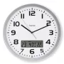 Hama 00185878 wand-/tafelklok analoog horloge rond zilver, wit