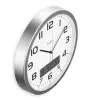 Hama 00185878 wand-/tafelklok analoog horloge rond zilver, wit