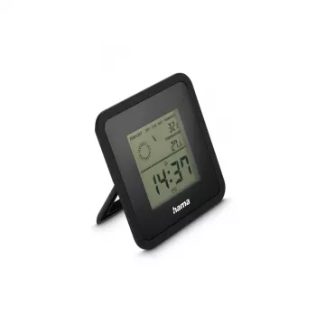 Hama thermometer en hygrometer Borneo, digitaal, voor binnen, zwart (00185890)
