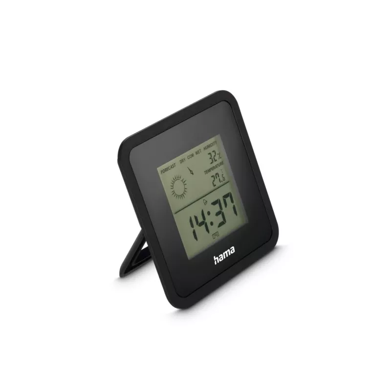 Hama thermometer en hygrometer Borneo, digitaal, voor binnen, zwart (00185890)