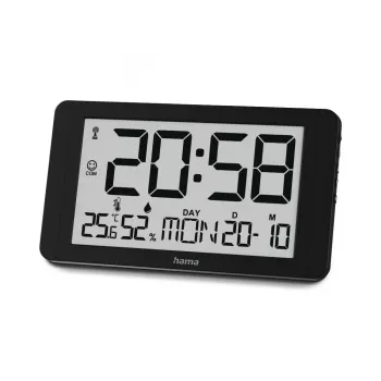 Hama 00222215 wand-/tafelklok digitaal horloge rechthoekig zwart