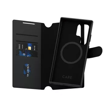 Telefoonhoesje PanzerGlass CARE Feature Case Tango Two-in-One Wallet, compatibel met Samsung Galaxy S24 Ultra, transparant