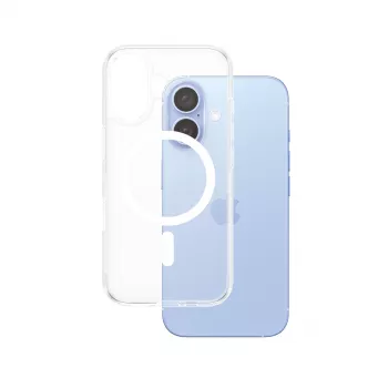 Cover PanzerGlass HardCase Transparant met witte MagSafe iPhone '24 6,1 inch