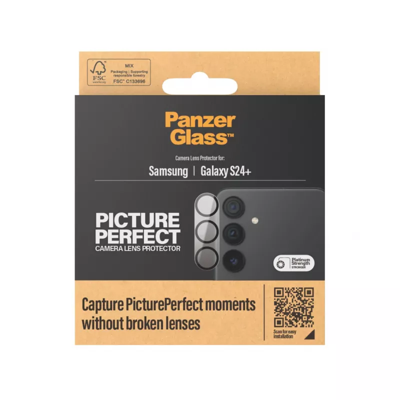 Cameralensbeschermglas PanzerGlass Samsung Galaxy S24 Plus krasvast stootvast