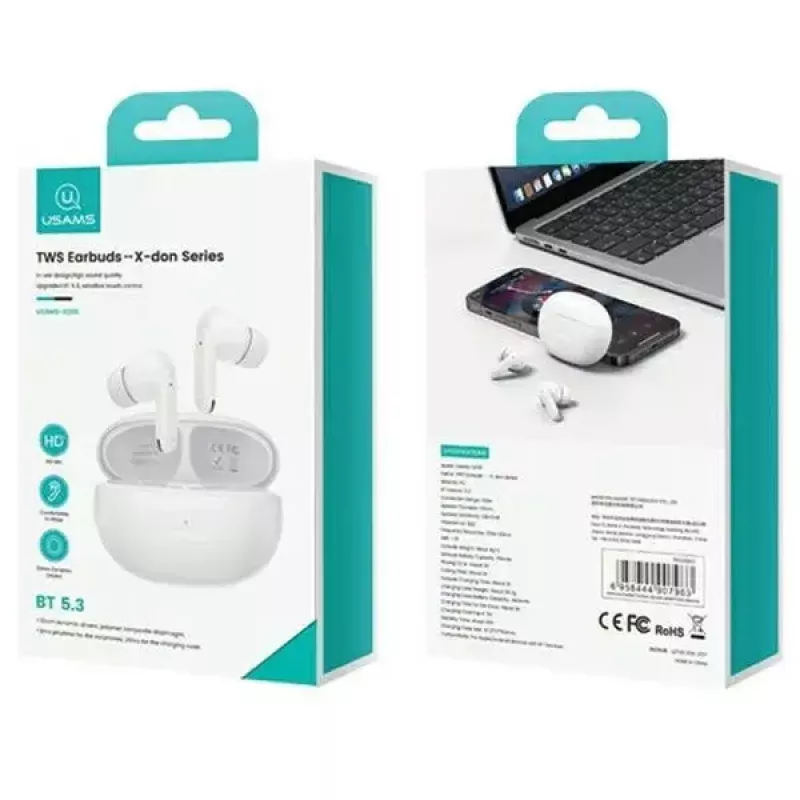 Bluetooth-koptelefoon Usams TW S 5.3 X-Don Dual mic lila