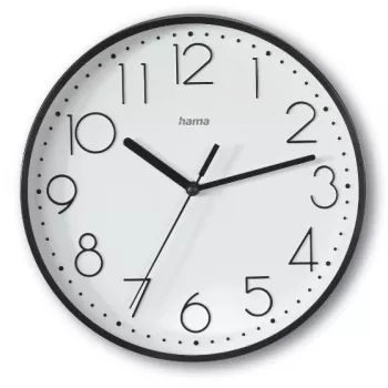 Hama Salina quartz horloge rond zwart, wit