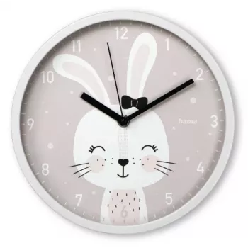 Hama Maui quartz horloge rond grijs, wit