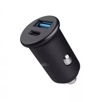 Sigarettenaansteker TRUST Maxo universeel zwart snelopladen auto 12-24V