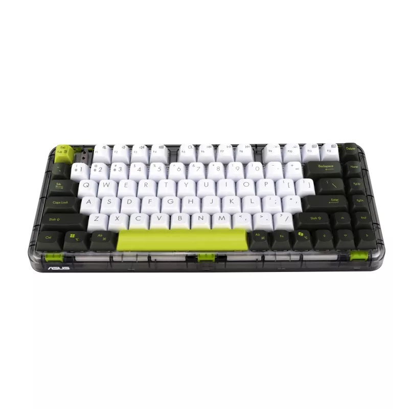 ASUS Jelly75 KD201 mechanisch toetsenbord, 75% layout, USB, RF draadloos en Bluetooth, veelkleurig