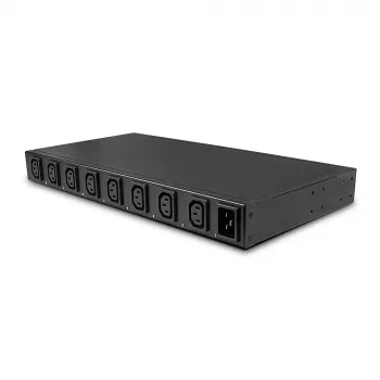 Lindy IPower Switch Pro 8 (Power Management over IP), binnen, C14-koppeling, zwart, staal, 8 stopcontacten, oververhitting