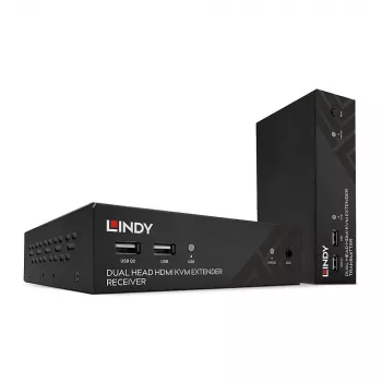 Lindy 100m Cat.6 dual head HDMI-, USB- en RS-232-extender
