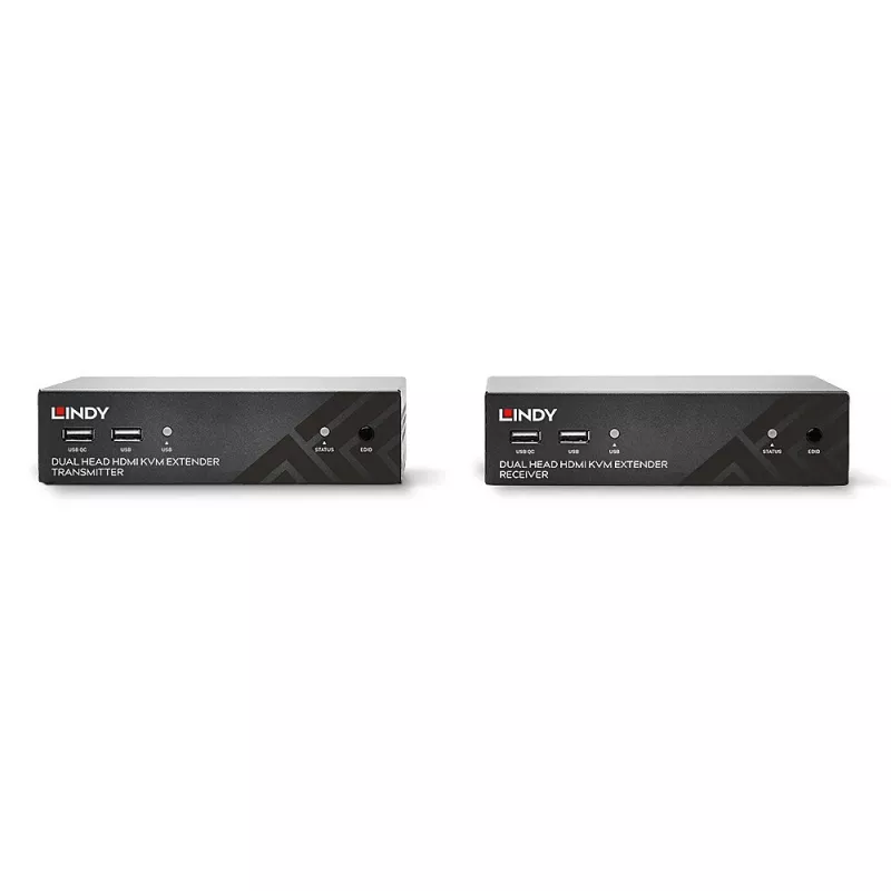 Lindy 100m Cat.6 dual head HDMI-, USB- en RS-232-extender
