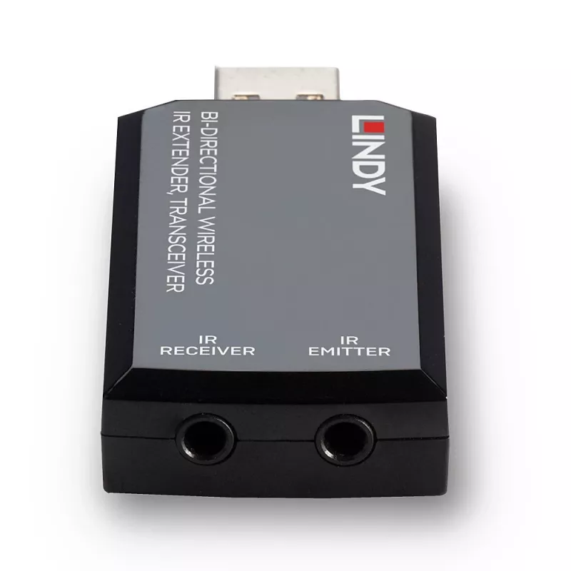 Lindy bidirectionele draadloze IR-extender, transceiver, AV-zender en -ontvanger, 150 m, bedraad, zwart