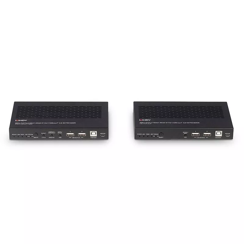 Lindy 100m Cat.6A HDMI 4K60, audio, IR en RS-232 HDBaseT 3.0 KVM-extender