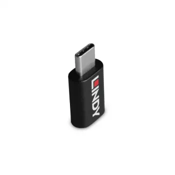 Lindy USB 3.2 Type-C naar C 100W datablokker, USB Type-C, USB Type-C, zwart