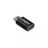 Lindy USB 3.2 Type-C naar C 100W datablokker, USB Type-C, USB Type-C, zwart