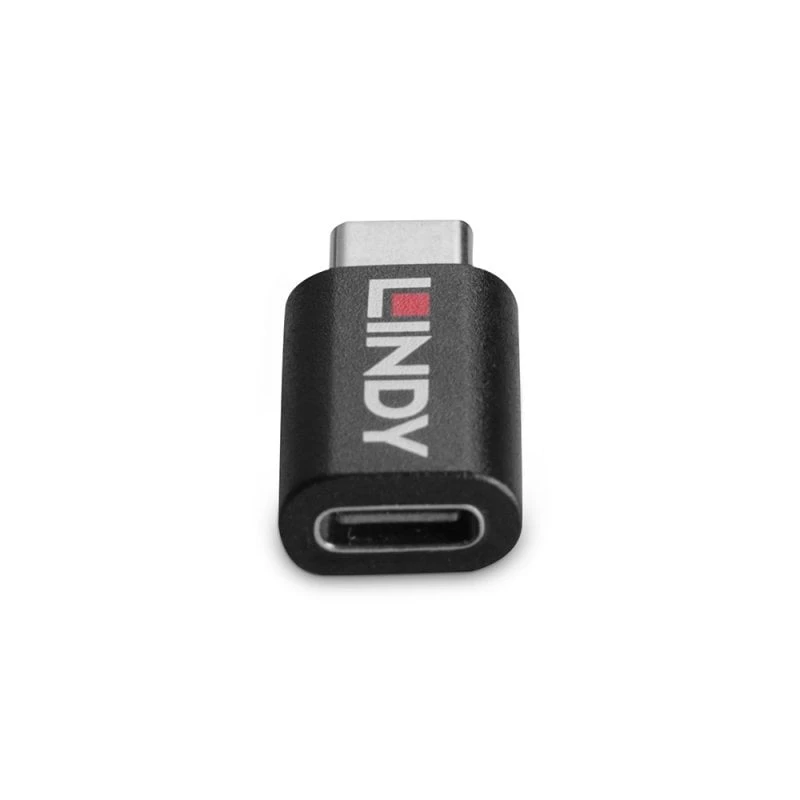 Lindy USB 3.2 Type-C naar C 100W datablokker, USB Type-C, USB Type-C, zwart