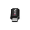 Lindy USB 3.2 Type-C naar C 100W datablokker, USB Type-C, USB Type-C, zwart