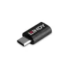 Lindy USB 3.2 Type-C naar C 100W datablokker, USB Type-C, USB Type-C, zwart