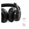 Hama BT700 headset draadloos hoofdband gesprekken/muziek USB Type-C Bluetooth zwart