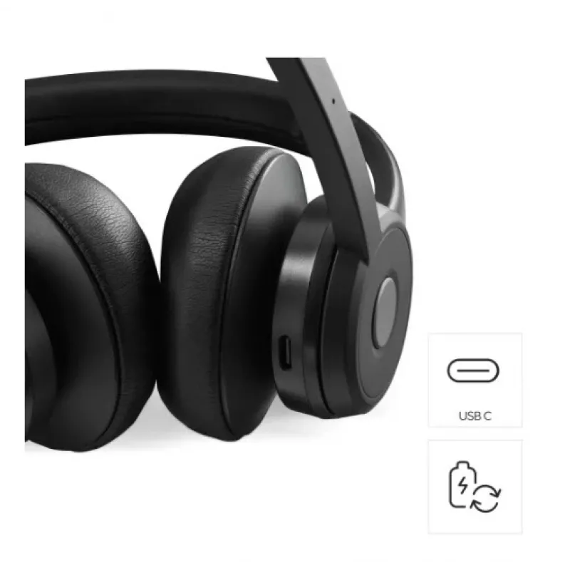 Hama BT700 headset draadloos hoofdband gesprekken/muziek USB Type-C Bluetooth zwart