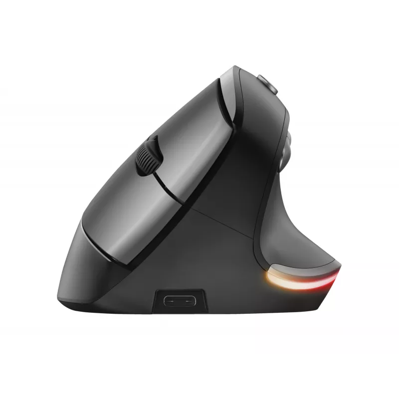 Trust Bayo Ergo Muis 24110, 6 knoppen, rechtshandig, RF draadloos, optisch, 2400 DPI